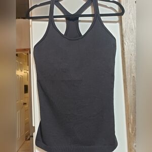 Lululemon Ebb To Street Ribbed Tank Top Med Dark Gray